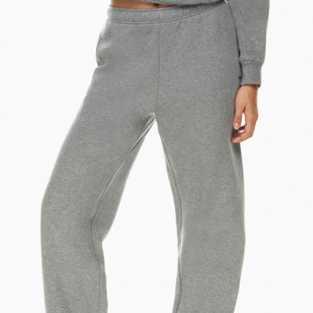 Aritzia Gray Wide-Leg Track Pants